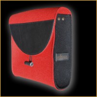 umhängetasche rot leder