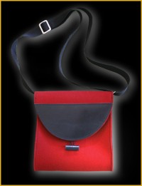 umhängetasche rot leder