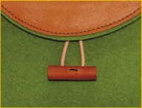 juwel wollfilz-ledertasche grün