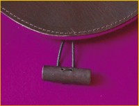 juwel wollfilz-ledertasche violett