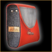 juwel wollfilz-ledertasche orange