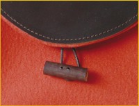 juwel wollfilz-ledertasche orange