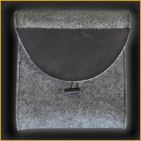 umhängetasche dunkelgrau leder