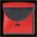 umhängetasche rot leder