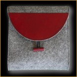 umhängetasche grau leder