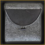 umhängetasche dunkelgrau leder